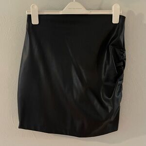 Bishop + Young Faux Leather Mini Skirt